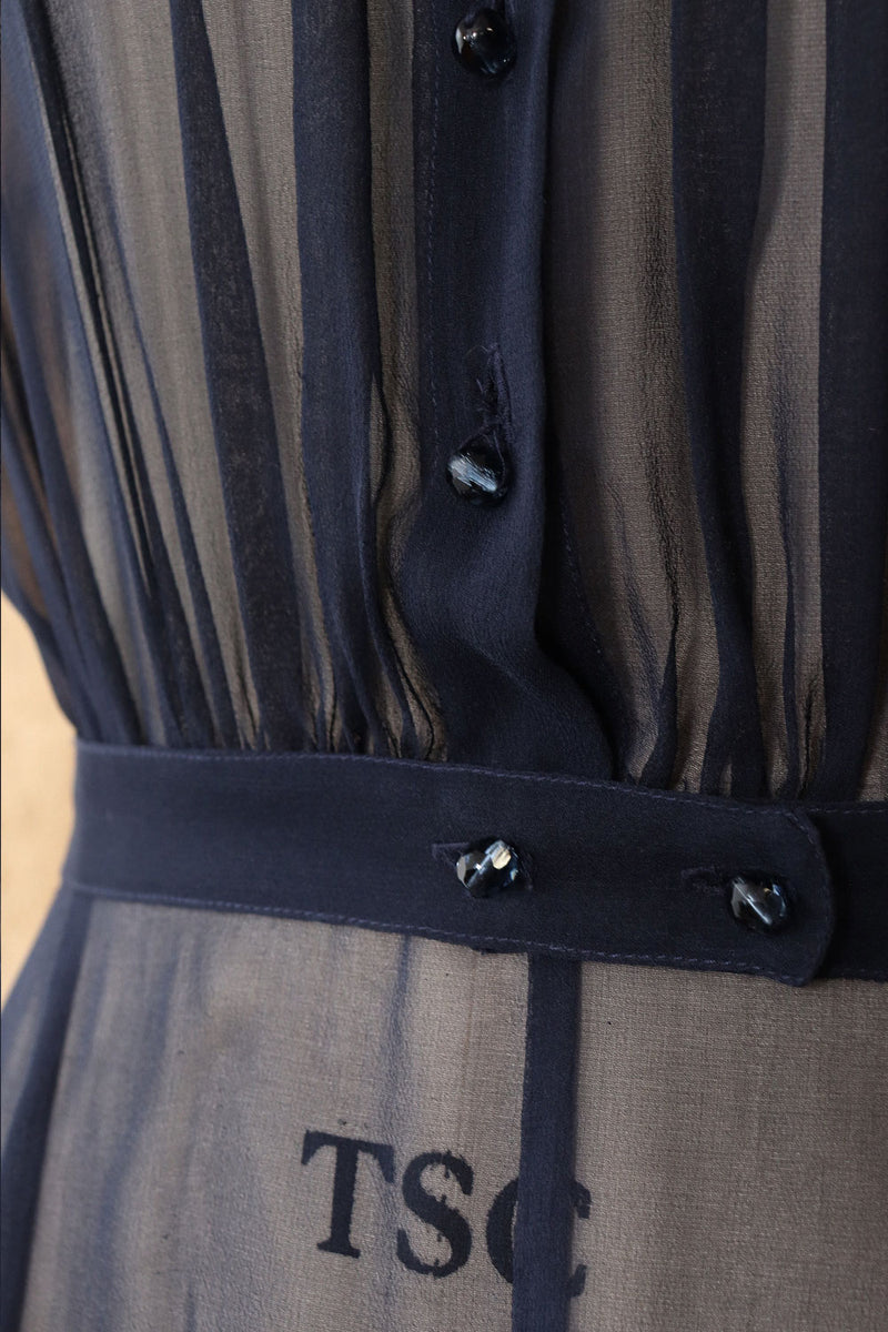 Morgane Le Fay Sheer Silk Dress S/M