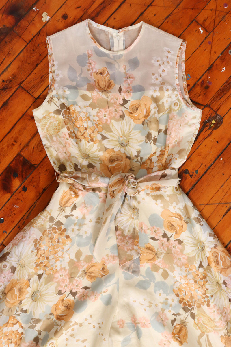 Lilli Diamond Antiqued Floral Jumpsuit S/M