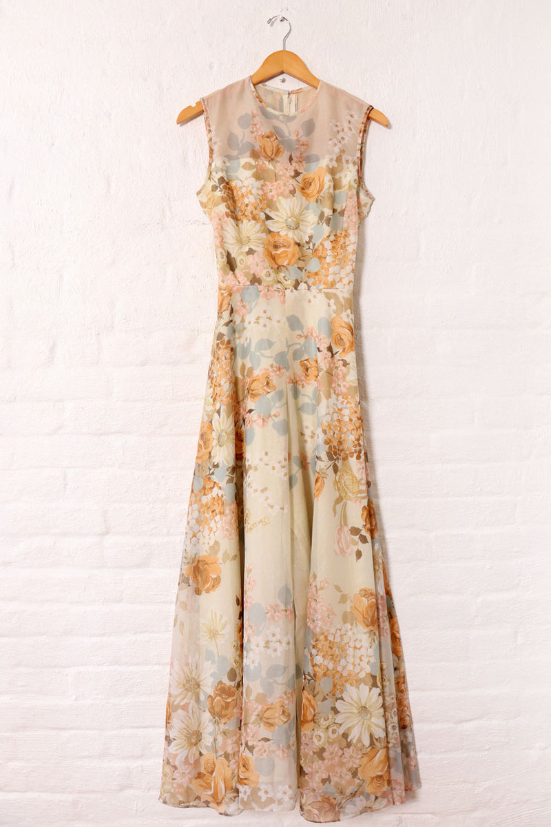 Lilli Diamond Antiqued Floral Jumpsuit S/M