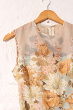 Lilli Diamond Antiqued Floral Jumpsuit S/M
