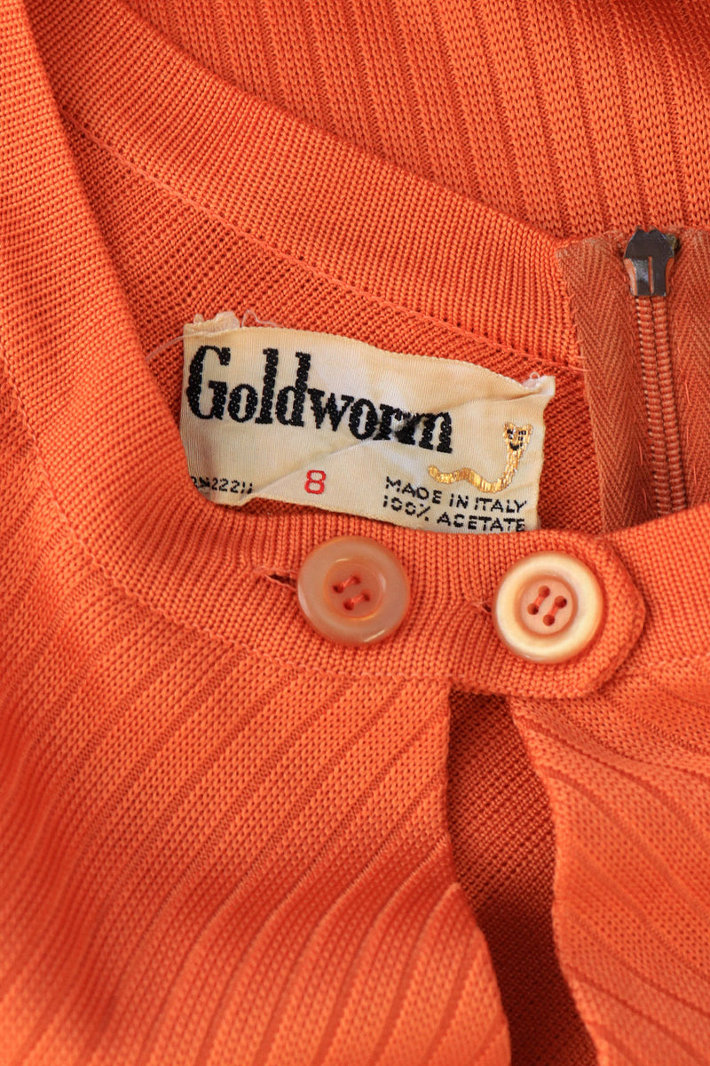 Goldworm Tangerine Knit Sheath  XS/S
