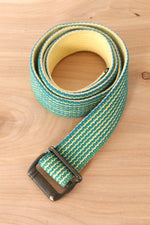 Italian Grass Green Webbed Belt
