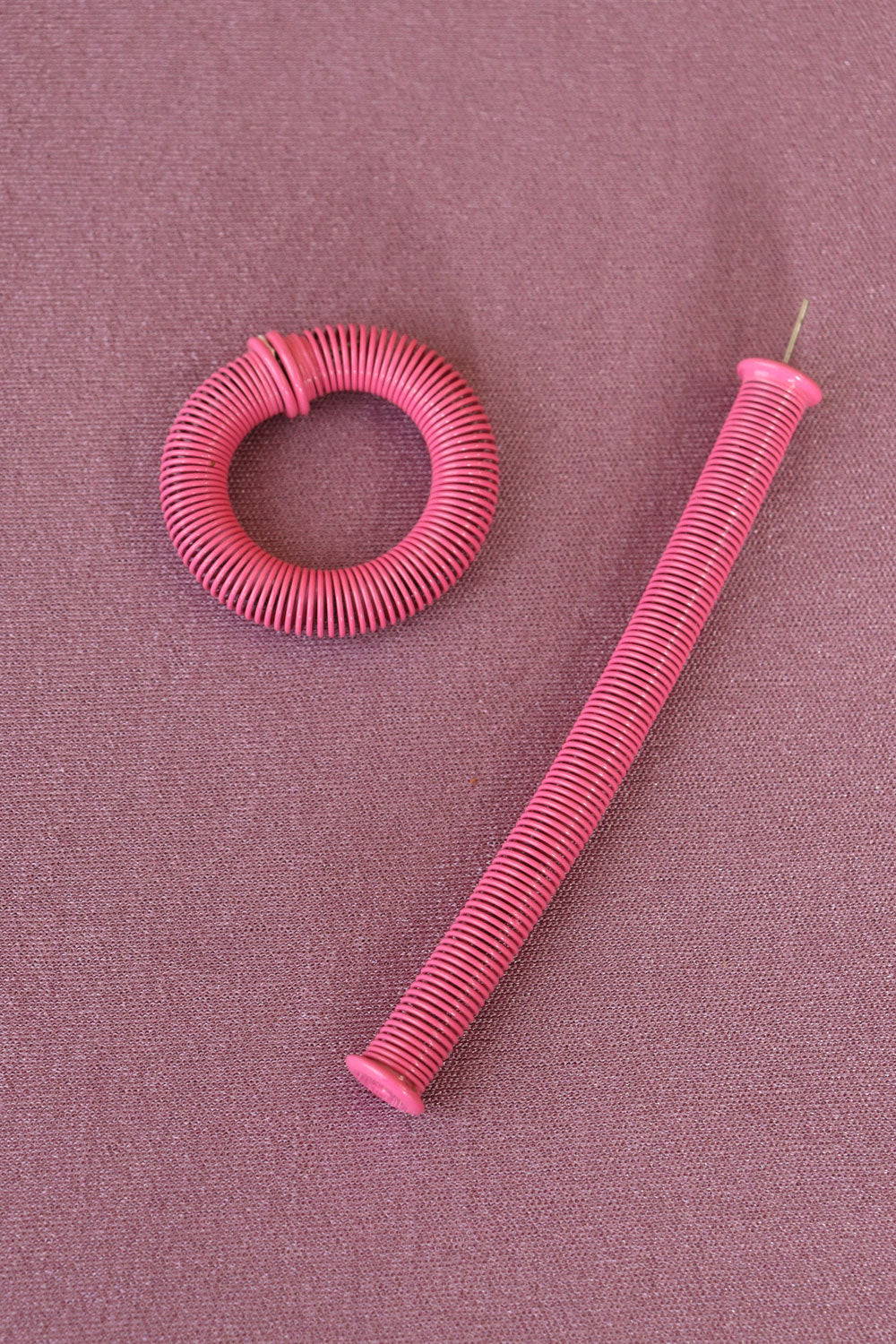 Hot Pink Spring Hoops
