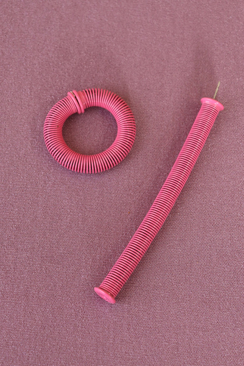Hot Pink Spring Hoops – OMNIA