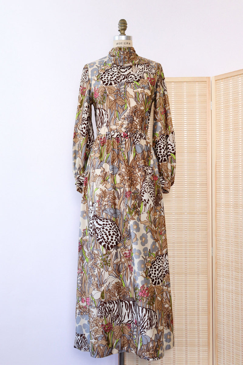 camouflage maxi dress Jungle Camouflage Maxi Dress M/L – OMNIA