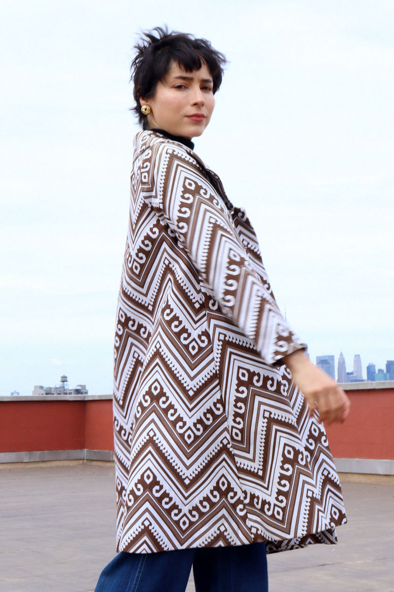 Bark Geo Trapeze Coat XS/S