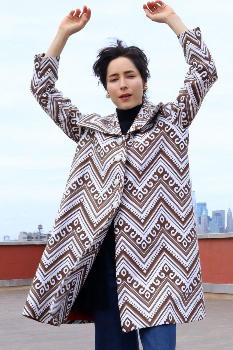 Bark Geo Trapeze Coat XS/S