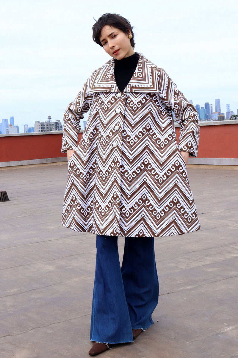 Bark Geo Trapeze Coat XS/S