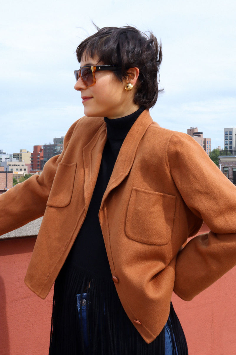 Italian Cashmere Sepia Jacket S/M