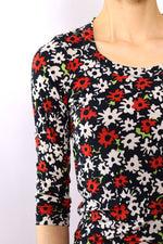 Y2K Silk Floral Knit Top XS/S