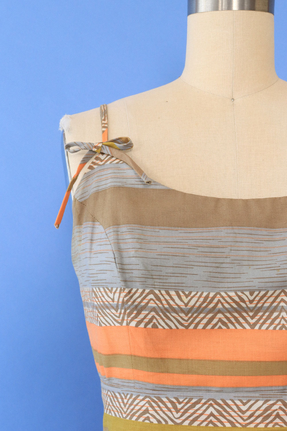 Desert Stripe Cotton Sundress XS