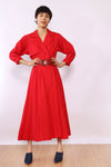 Solman Red Trench Dress XS/S