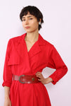 Solman Red Trench Dress XS/S