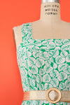 Leafy Green Jersey Maxi Dress S/M