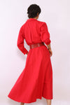 Solman Red Trench Dress XS/S