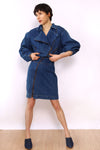Nina Piccalino Denim Moto Dress M/L