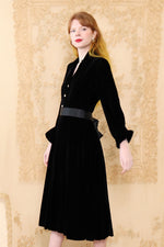 1950s Velvet New Look Dress XS/S