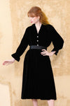 1950s Velvet New Look Dress XS/S