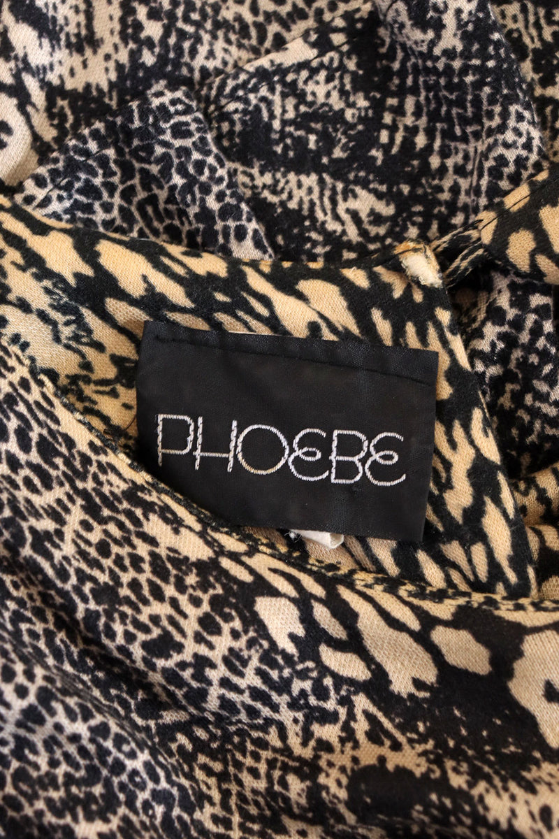 Phoebe Animal Print Peplum Dress S/M