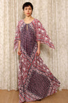 1970s Indian Cotton Full Sweep Maxi S-L