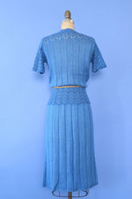 Blueberry Knit Skirt Set M/L