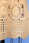 Natural Radial Crochet Mini Dress XS-M