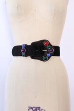 Bejeweled Suede Belt 27-31"
