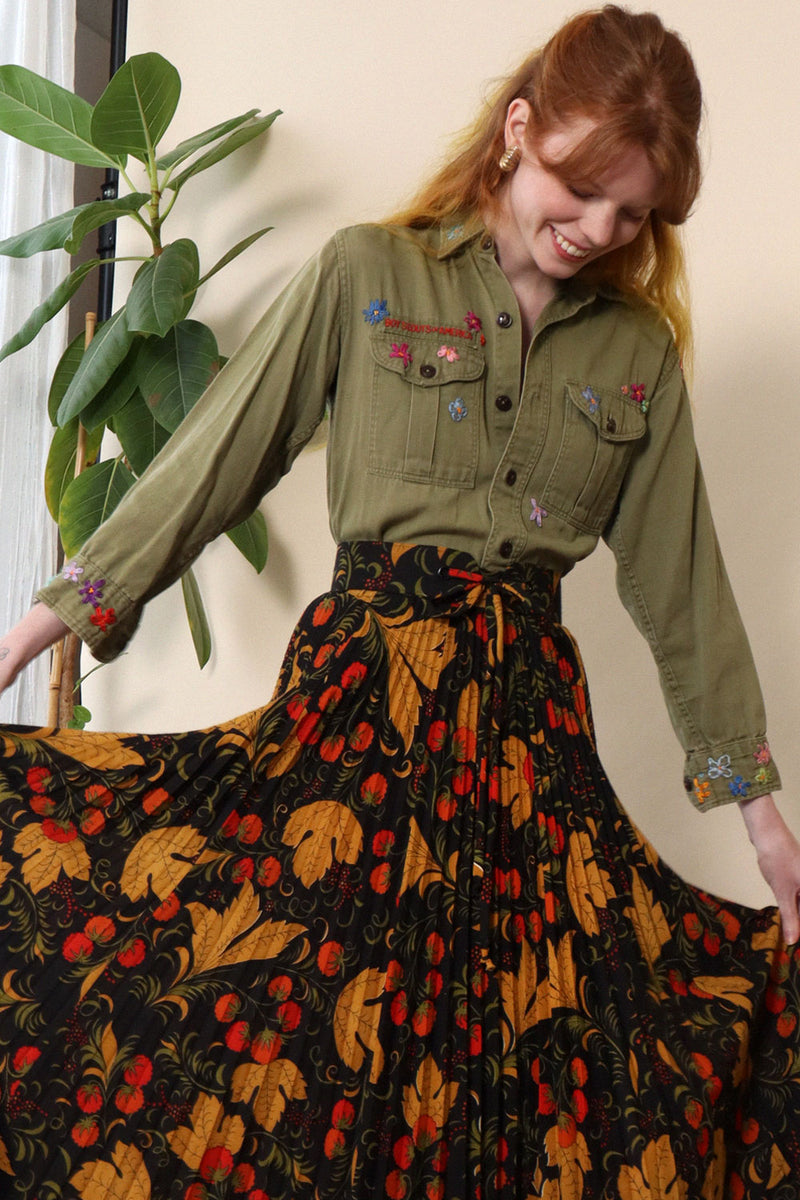 Embroidered 1950s Boy Scouts Top XS/S