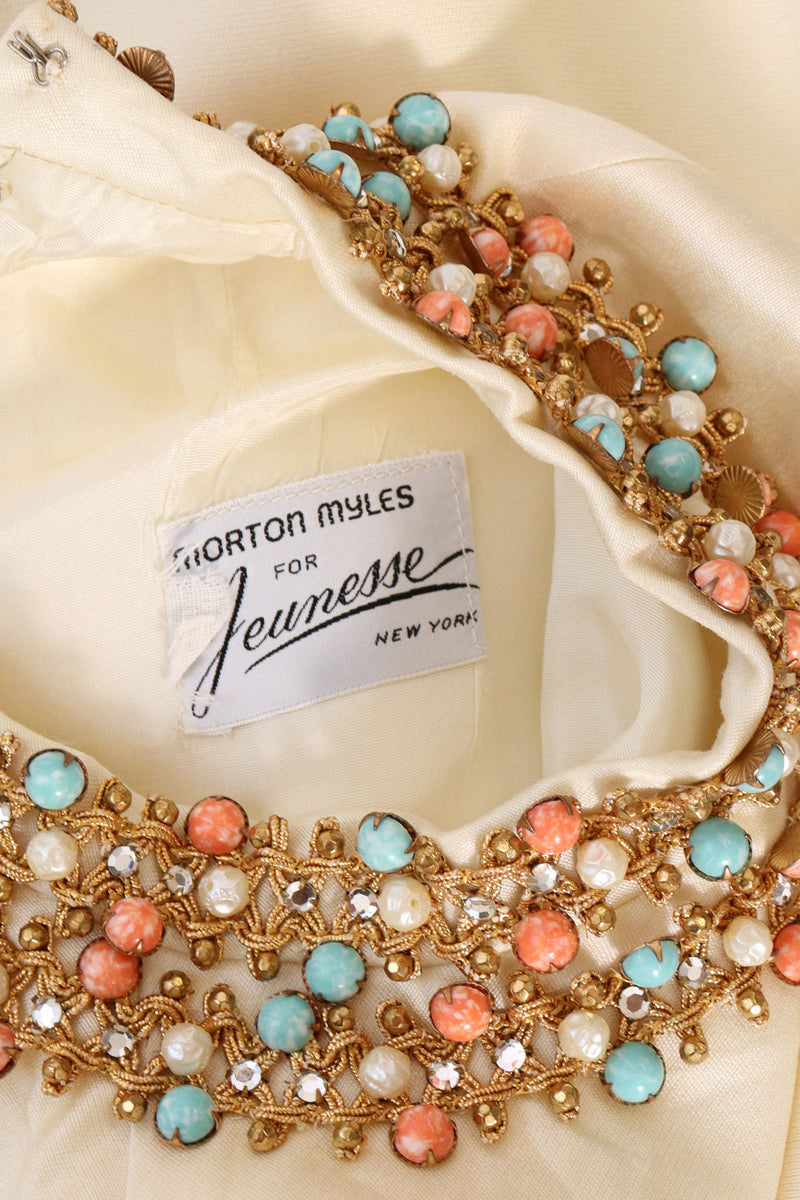 Jeunesse Ivory Bejeweled Drop Waist Dress XS/S