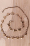 Rosy Gold Heart Chain Belt 25-43"