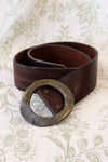 Heavy Metal Ring Leather Belt