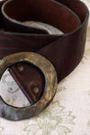 Heavy Metal Ring Leather Belt