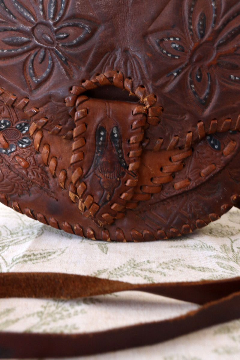 Damascus Tooled Leather Bag