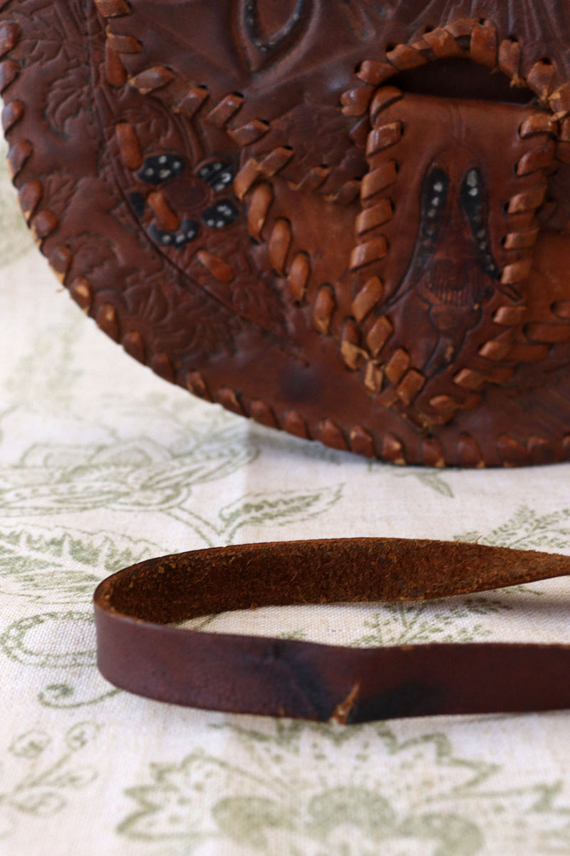 Damascus Tooled Leather Bag