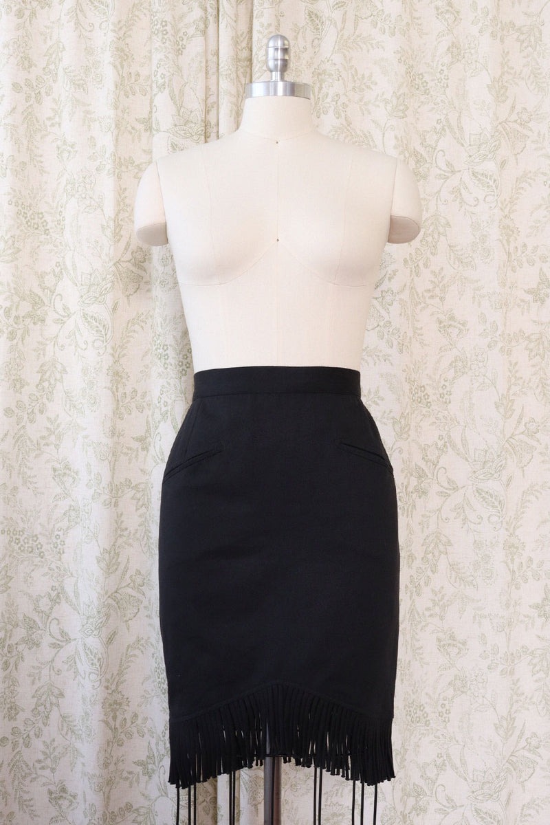 Gerard Fringe Pencil Skirt M/L