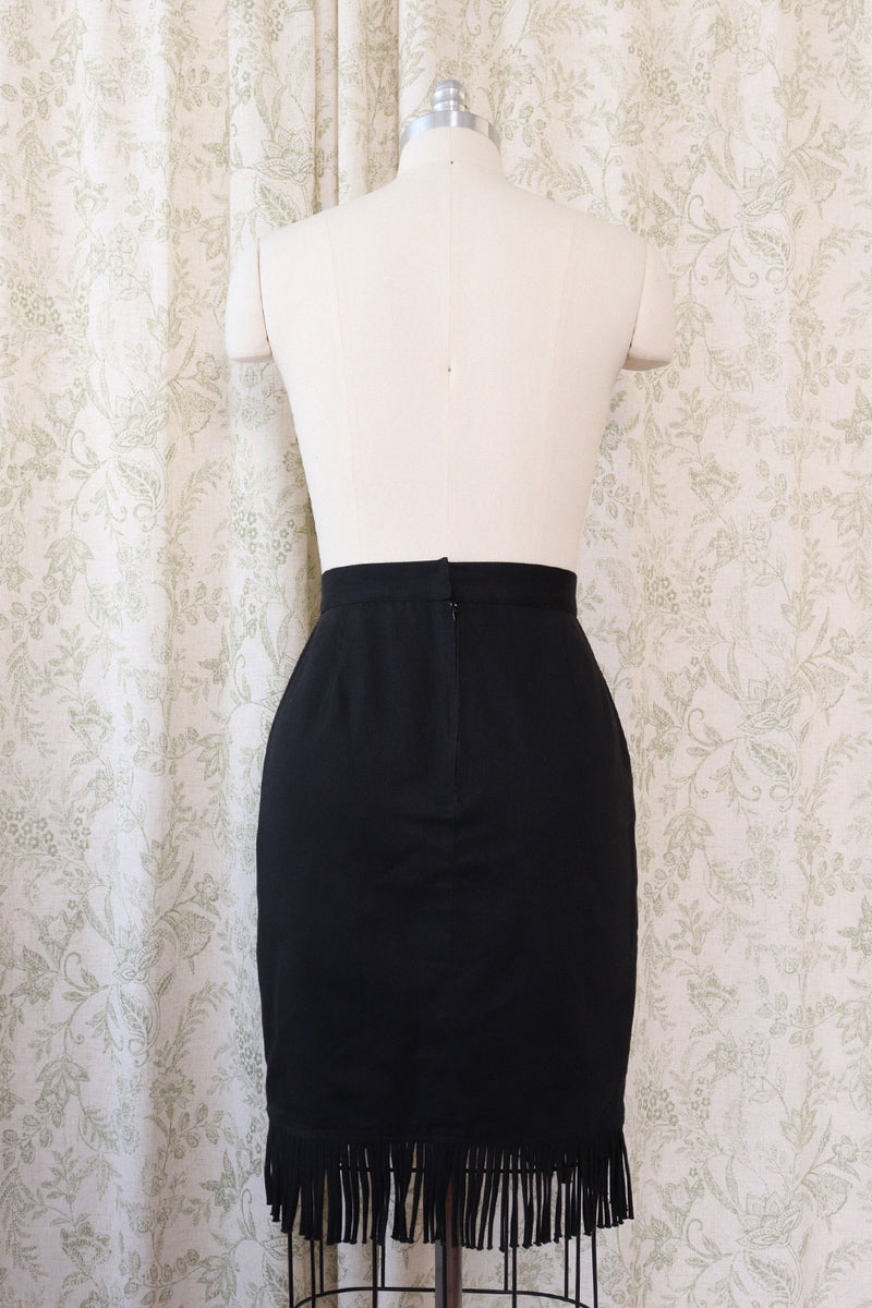 Gerard Fringe Pencil Skirt M/L