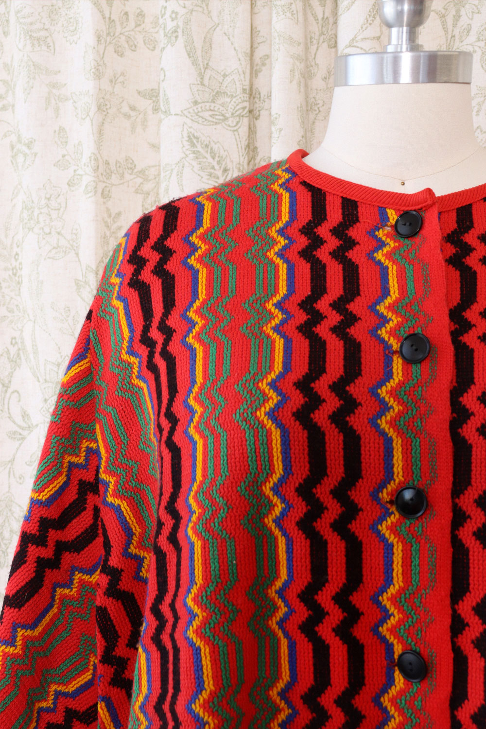 Zigzag Ruby Poncho S-L