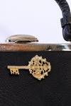 Key Accent Leather Handbag