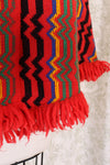 Zigzag Ruby Poncho S-L