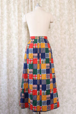 Quilted Plaid Please Tea Skirt S