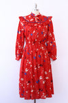 Poppy Folk Ruffle Dress M/L