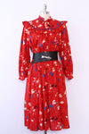 Poppy Folk Ruffle Dress M/L