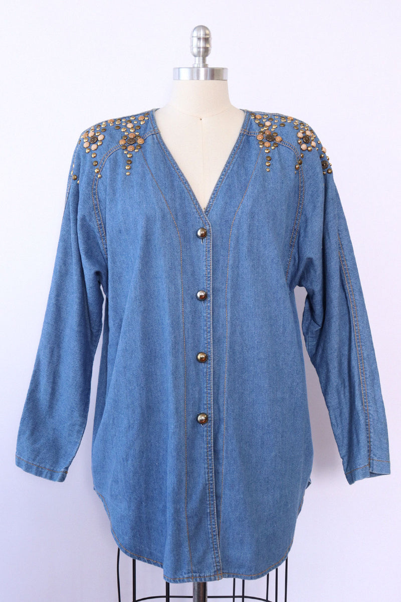 Bingo Studded Denim Shirt M/L