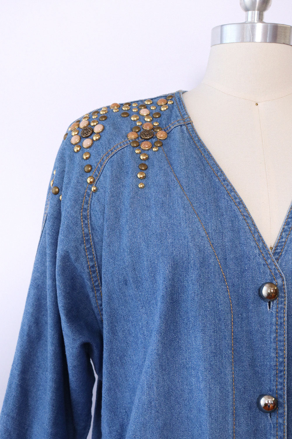 Bingo Studded Denim Shirt M/L