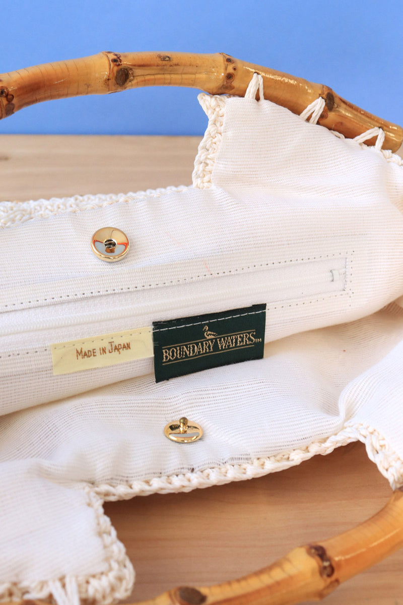 Crochet Bamboo Purse