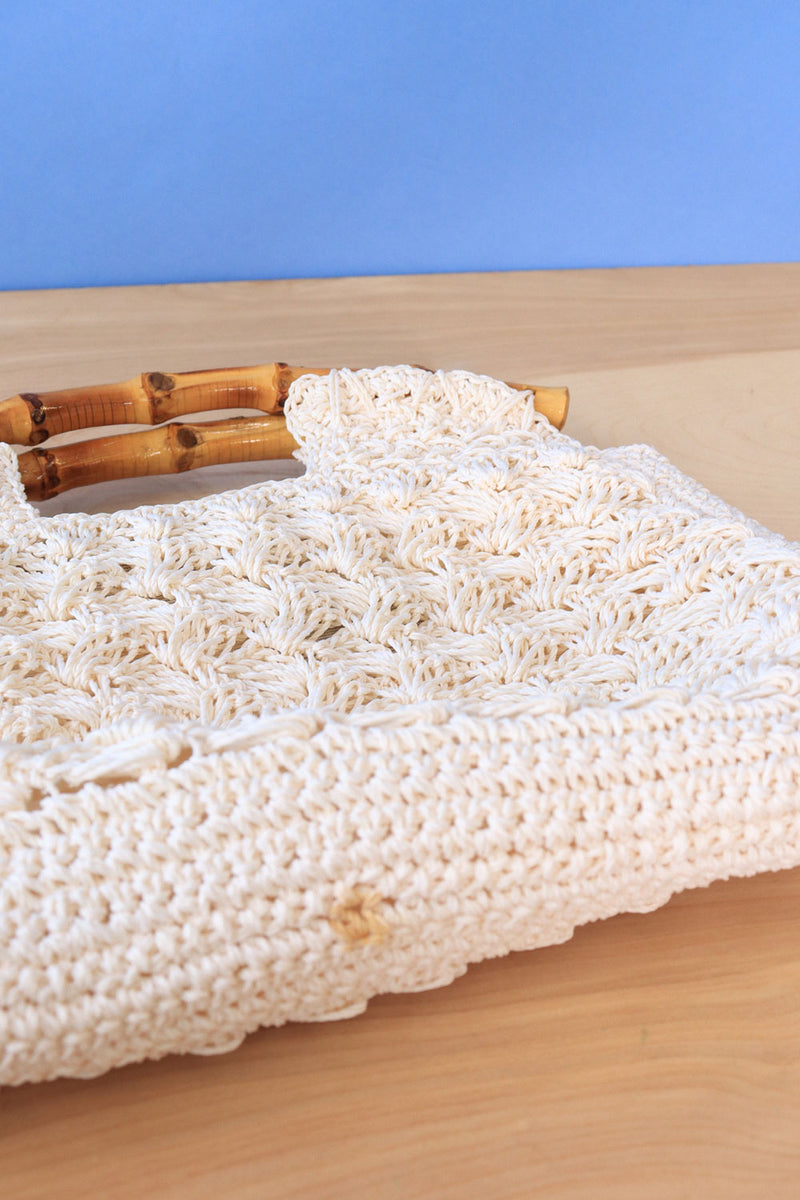 Crochet Bamboo Purse
