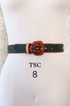 Pine Wool Weave Leather Belt