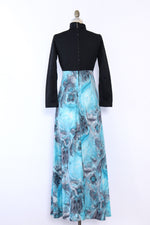 Dreamy Turquoise Floral Maxi S