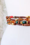 Chunky Beaded Leather Express Belt