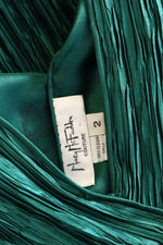 Mary McFadden Kale Plissé Dress XS